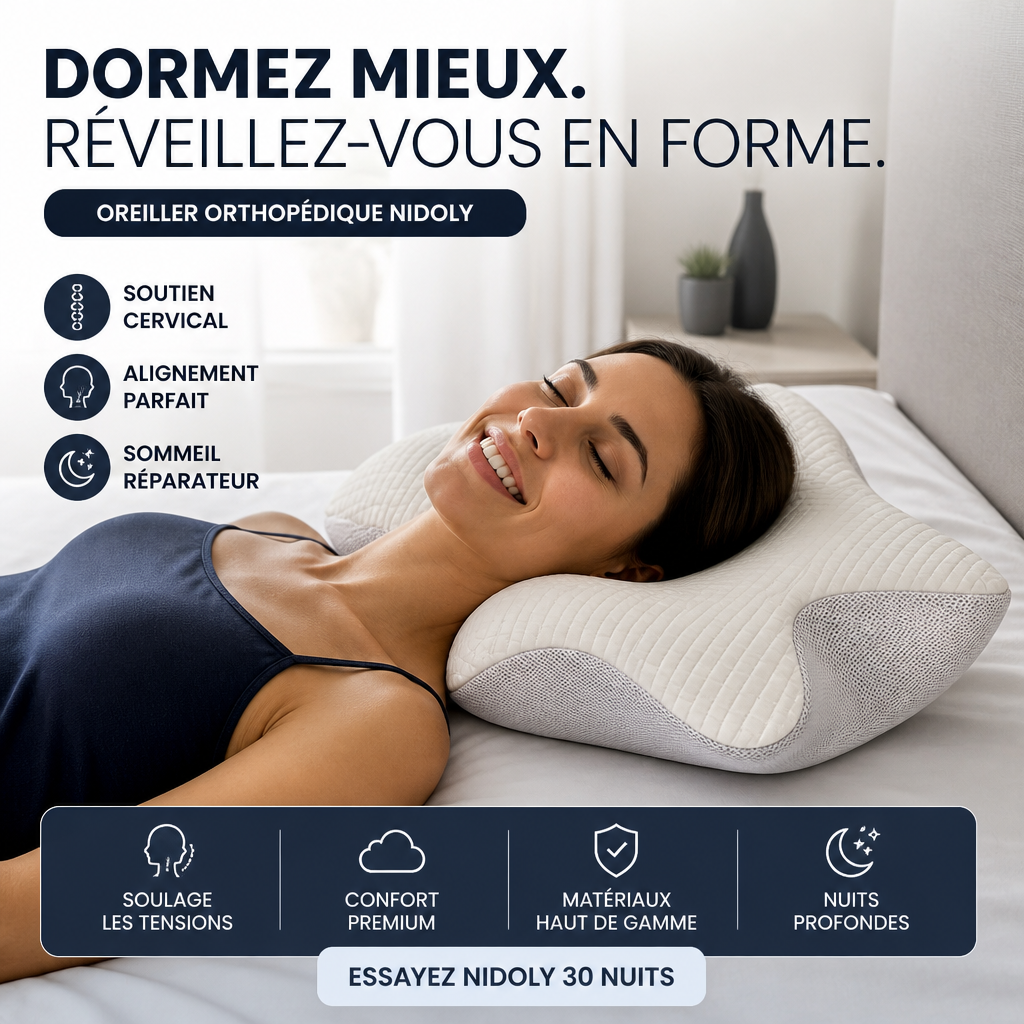 Oreiller orthopédique NIDOLY 2.0