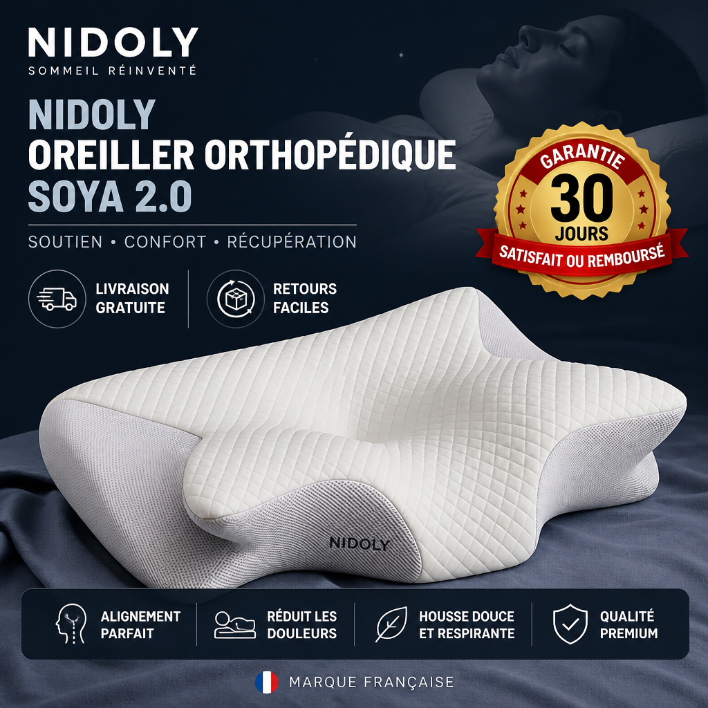 Oreiller orthopédique NIDOLY 2.0