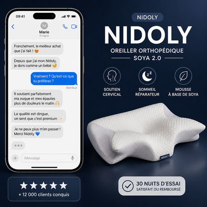 Oreiller orthopédique NIDOLY 2.0