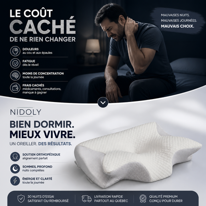 Oreiller orthopédique NIDOLY 2.0