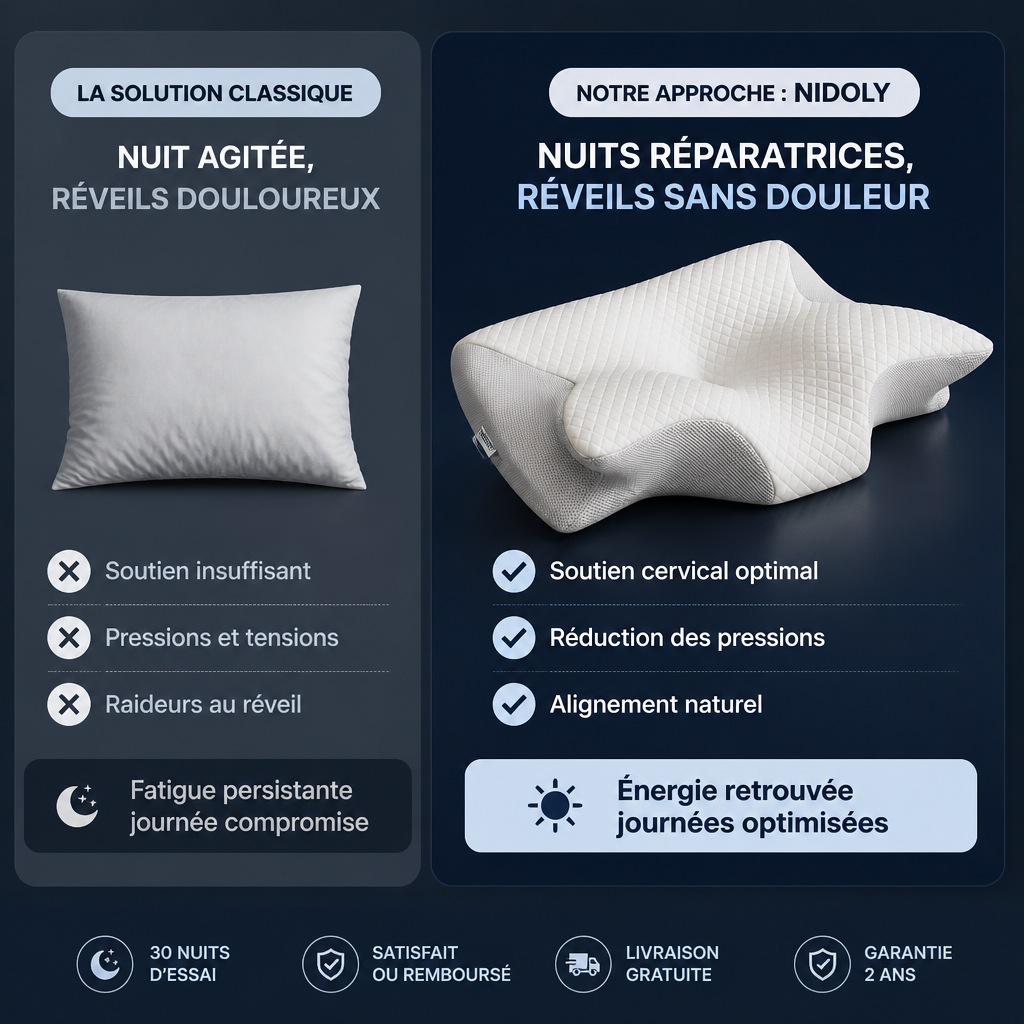 Oreiller orthopédique NIDOLY 2.0