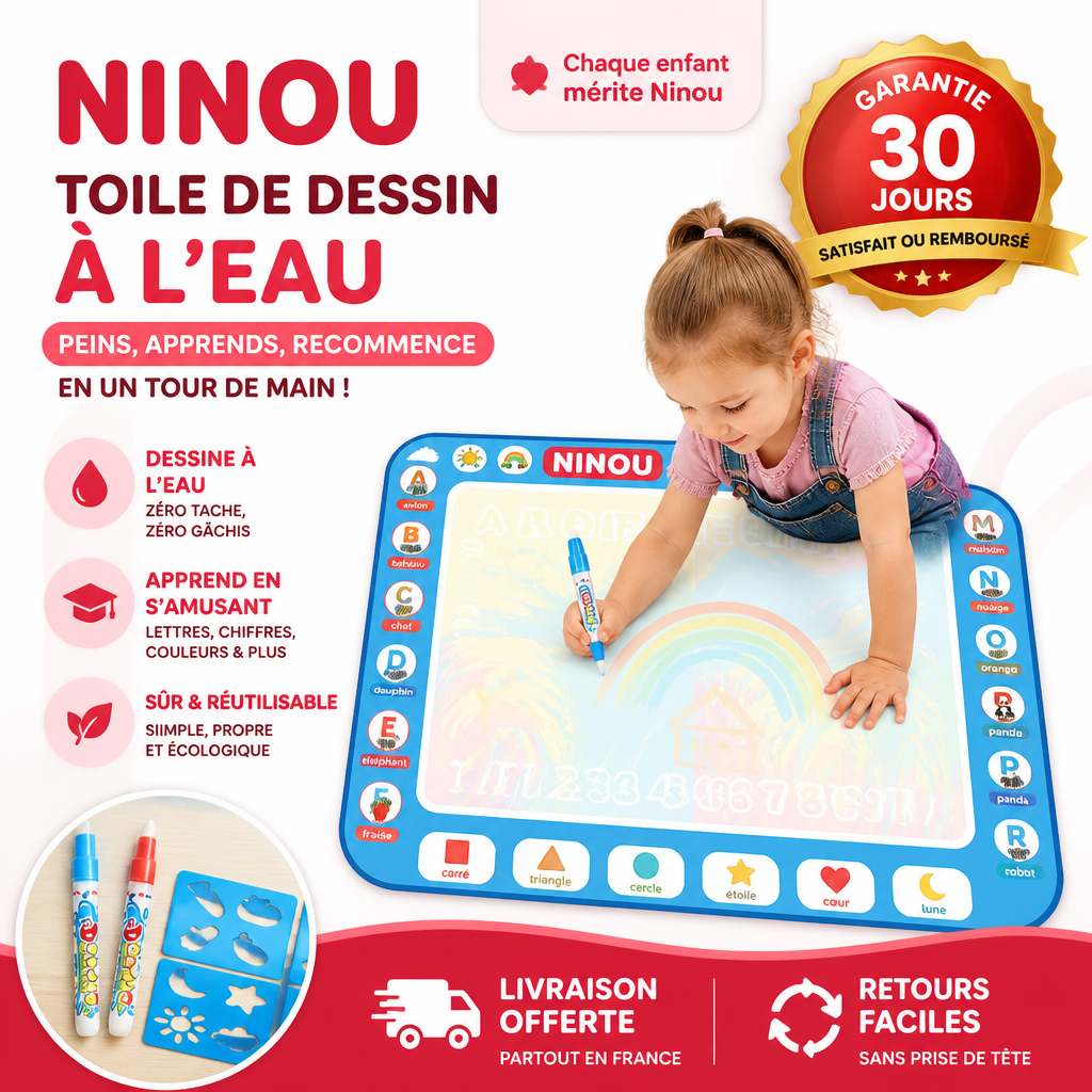 Magic Water Canvas — toile de dessin à l'eau