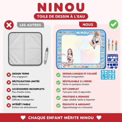 Magic Water Canvas — toile de dessin à l'eau